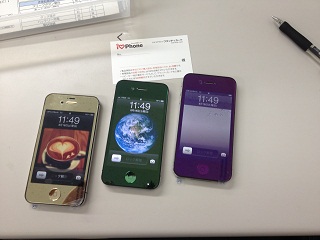 iPhone4S 同時3台カスタマイズ！！！！